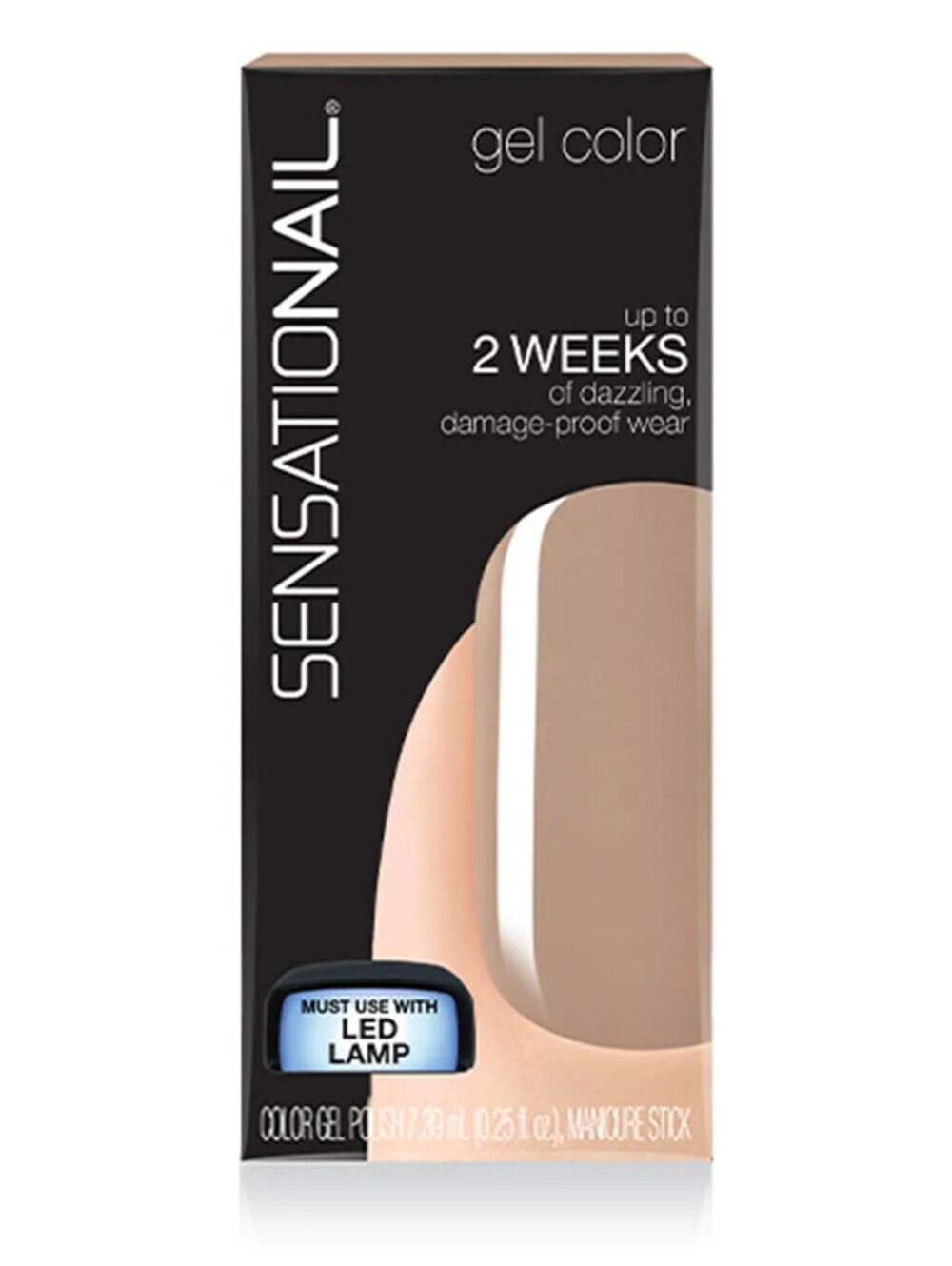 LOT 4 PACK SensatioNail by Nailene Color Gel Polish, Taupe Tulips, .25 fl oz